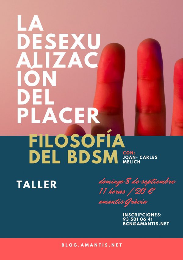 Flyer Charla Filosofía BDSM